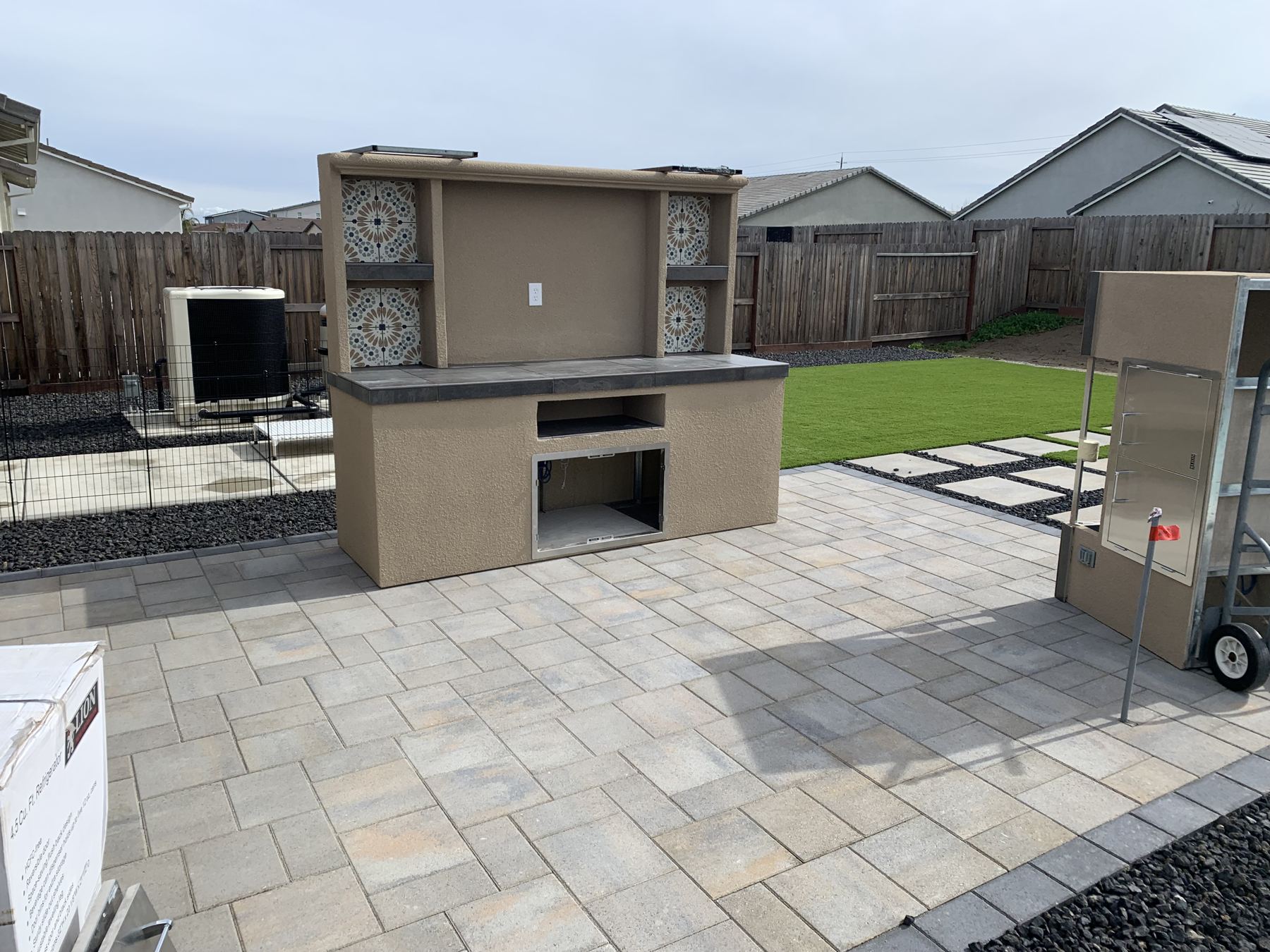 Open-air outdoor kitchen built by Just BBQ Grills